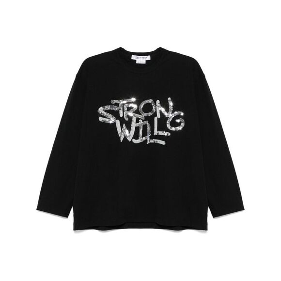 Comme Des Garçons Comme Des Ga Women Sequined T-Shirt - Picture 1 of 2
